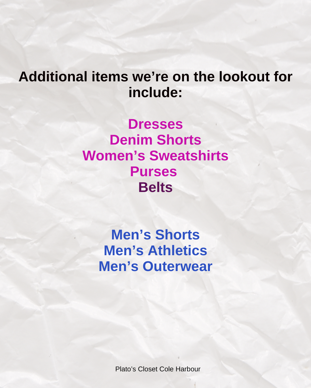 other inventory needs